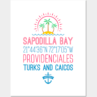 Sapodilla Bay, Providenciales, Turks and Caicos Islands Posters and Art